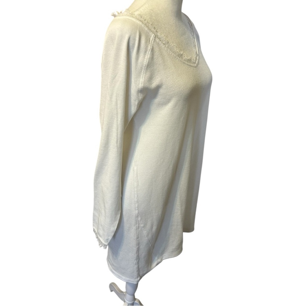 Skin Worldwide 100% Cotton Waffle Knit Night Dress - Picture 5 of 11